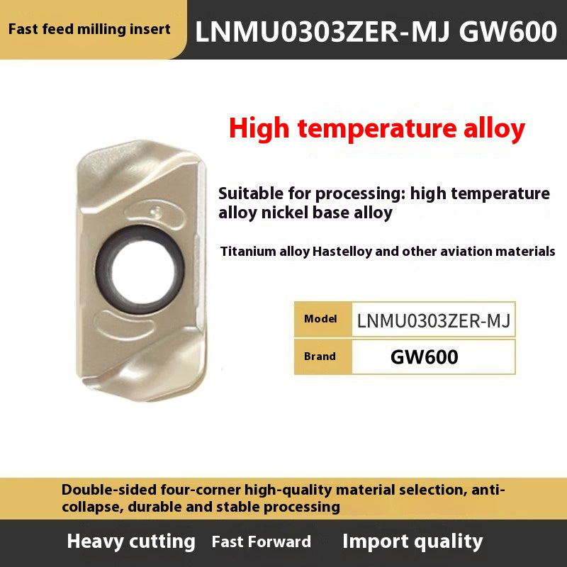 1113-EXN03R fast feed milling cutter disk Toshiba double-sided open roughness internal coolant water discharge milling cutter disk LNMU0303 milling cutter blade Shandong Denso Pricision Tools Co.,Ltd.